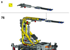LEGO 8258 instructions page 8 – build guide